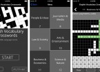 Mobile screens with crossword