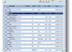 EHR user interface with a customer list control.